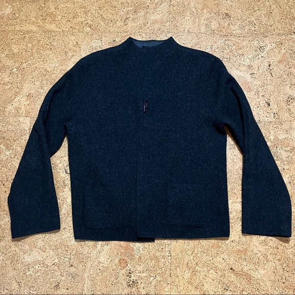 Jillian Jones Wool Blend Reversible Single Button Closure Jacket Sz LP - Picture 8 of 12